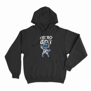 Astro Bot Cartoon Character Hoodie Black 3xl