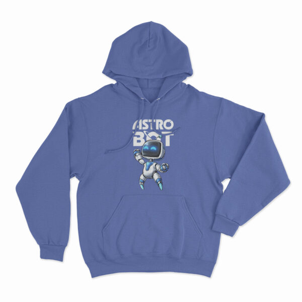 Astro Bot Cartoon Character Hoodie Blue 3xl