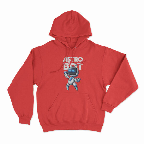 Astro Bot Cartoon Character Hoodie Red 3xl