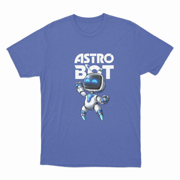 Astro Bot Cartoon Character T Shirt Blue 3xl