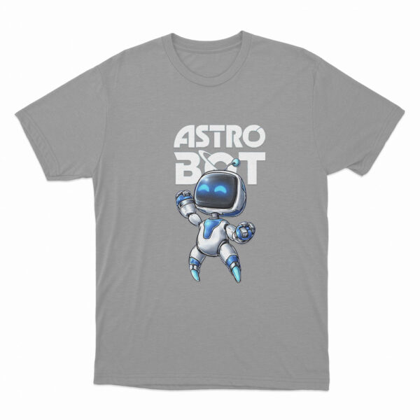 Astro Bot Cartoon Character T Shirt Grey 3xl