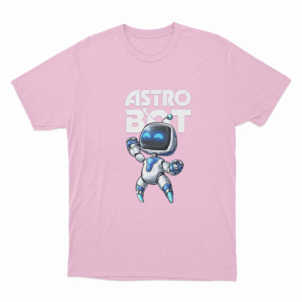 Astro Bot Cartoon Character T Shirt Pink 3xl