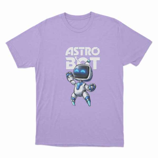 Astro Bot Cartoon Character T Shirt Purple 3xl