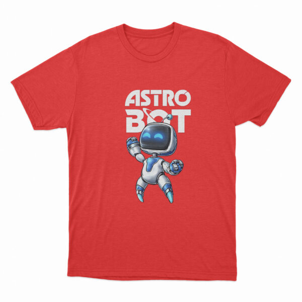 Astro Bot Cartoon Character T Shirt Red 3xl