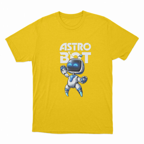 Astro Bot Cartoon Character T Shirt Yellow 3xl