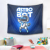 Astro Bot Cartoon Character Tapestry