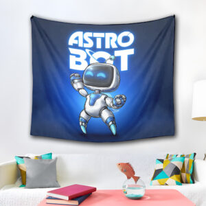 Astro Bot Cartoon Character Tapestry