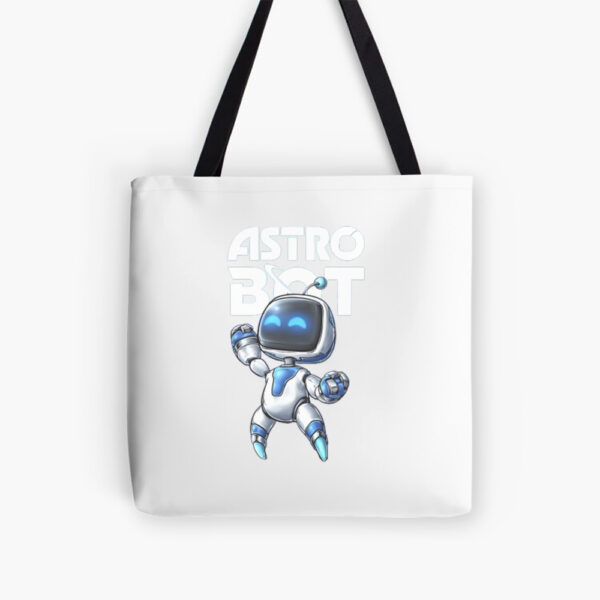 Astro Bot Cartoon Character Tote Bag