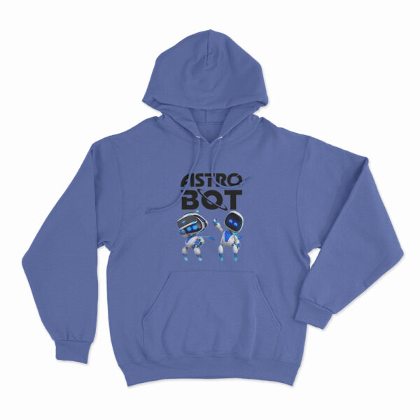 Astro Bot Characters Logo Hoodie Blue 3xl