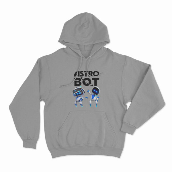 Astro Bot Characters Logo Hoodie Grey 3xl