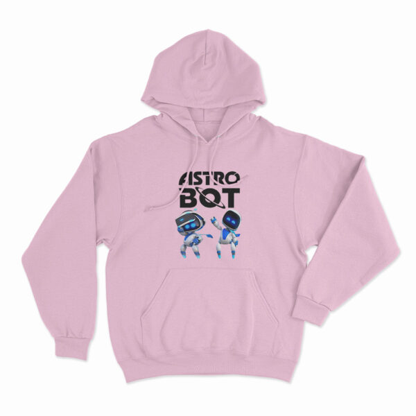 Astro Bot Characters Logo Hoodie Pink 3xl