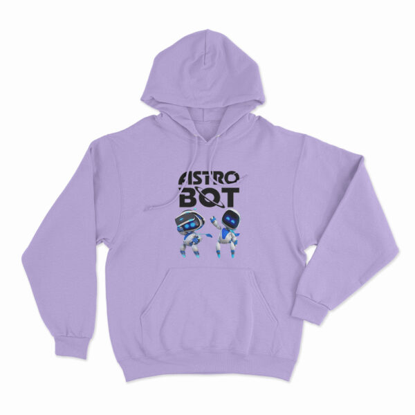 Astro Bot Characters Logo Hoodie Purple 3xl