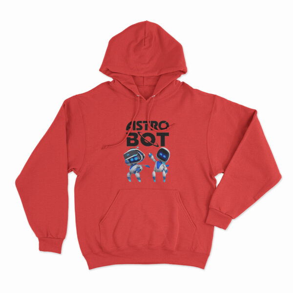 Astro Bot Characters Logo Hoodie Red 3xl