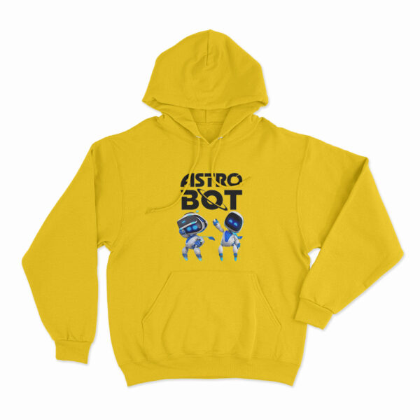 Astro Bot Characters Logo Hoodie Yellow 3xl