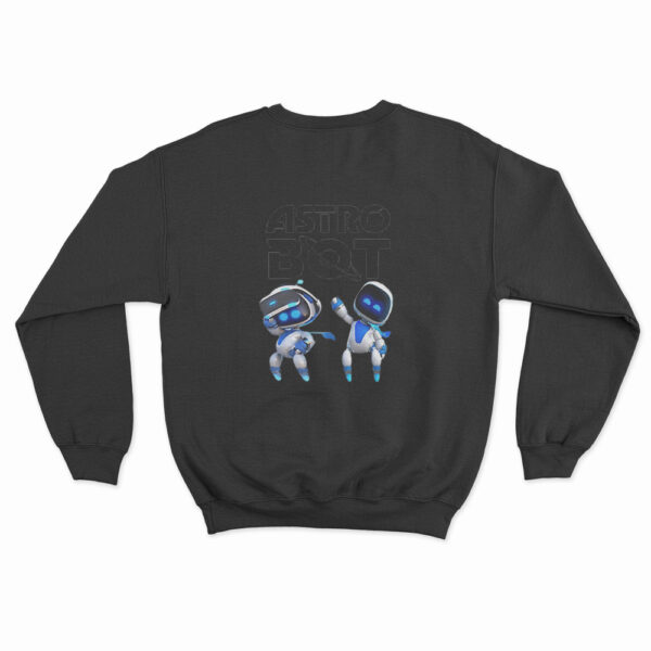 Astro Bot Characters Logo Sweatshirt Black 3xl