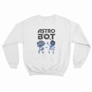 Astro Bot Characters Logo Sweatshirt White 3xl