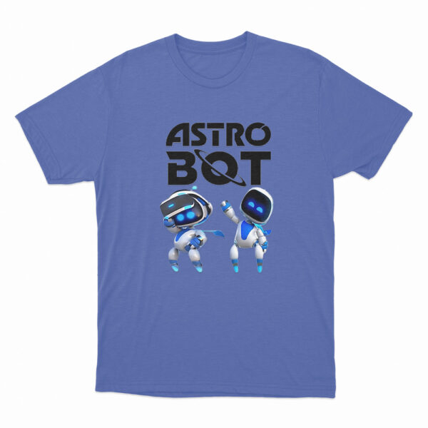 Astro Bot Characters Logo T Shirt Blue 3xl