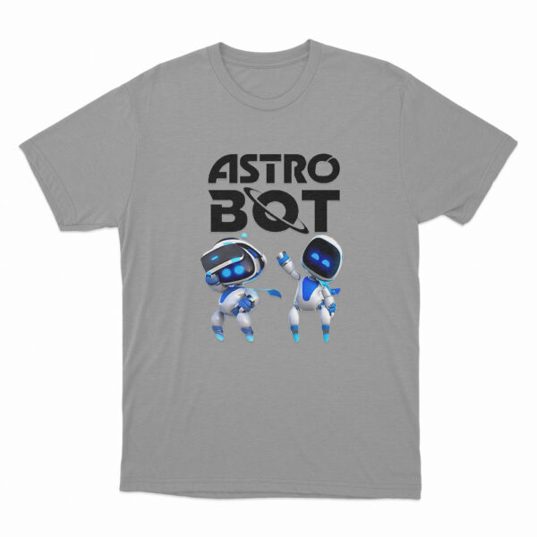 Astro Bot Characters Logo T Shirt Grey 3xl