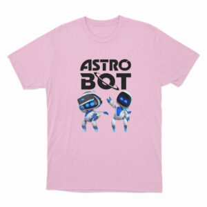 Astro Bot Characters Logo T Shirt Pink 3xl