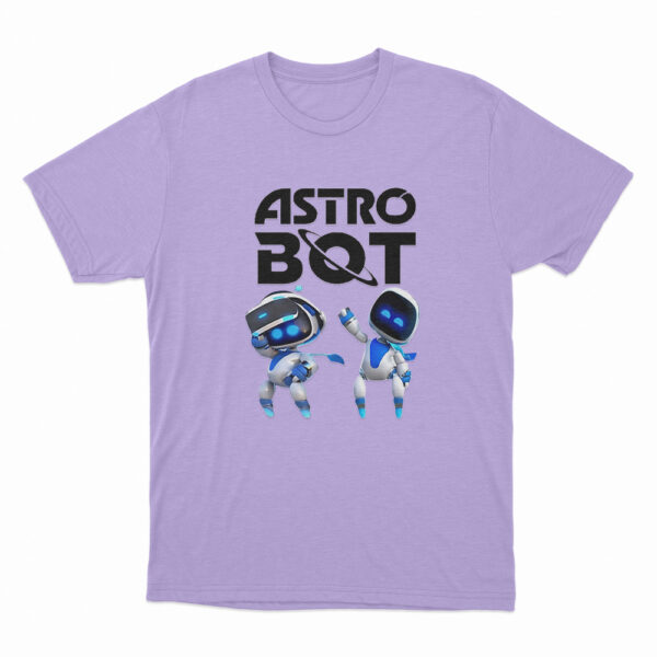 Astro Bot Characters Logo T Shirt Purple 3xl