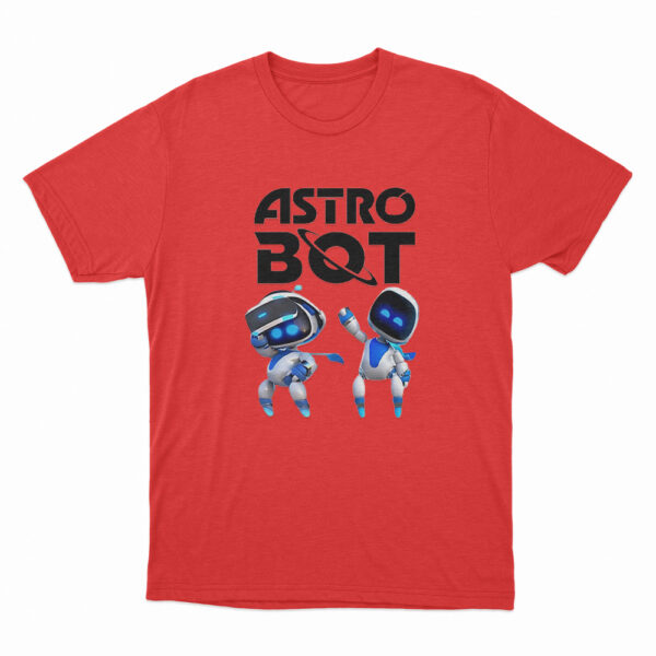 Astro Bot Characters Logo T Shirt Red 3xl