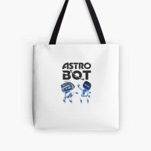 Astro Bot Characters Logo Tote Bag