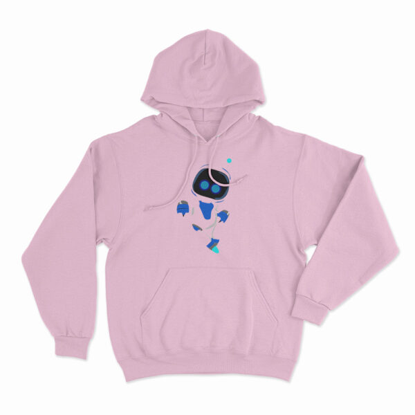 Astro Bot Cute Blue And White Character Hoodie Pink 3xl