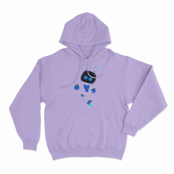 Astro Bot Cute Blue And White Character Hoodie Purple 3xl