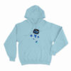 Astro Bot Cute Blue And White Character Hoodie Sky Blue 3xl