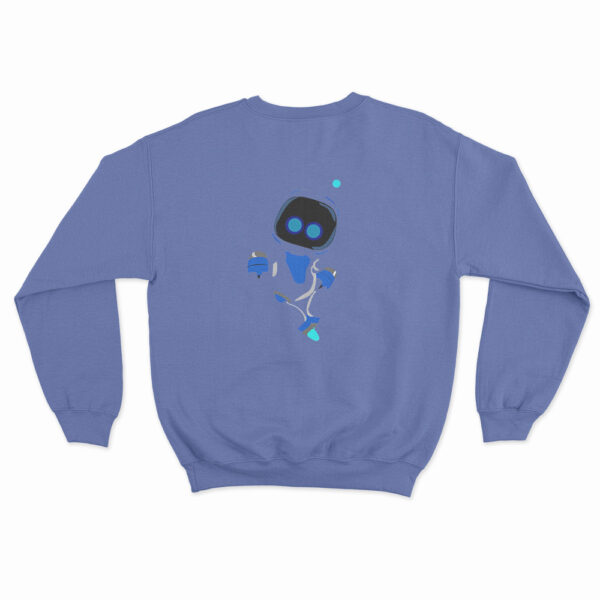 Astro Bot Cute Blue And White Character Sweatshirt 3