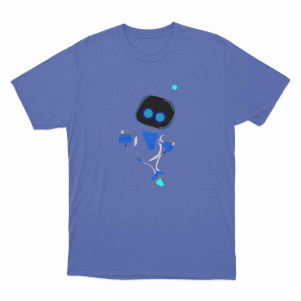 Astro Bot Cute Blue And White Character T Shirt Blue 3xl