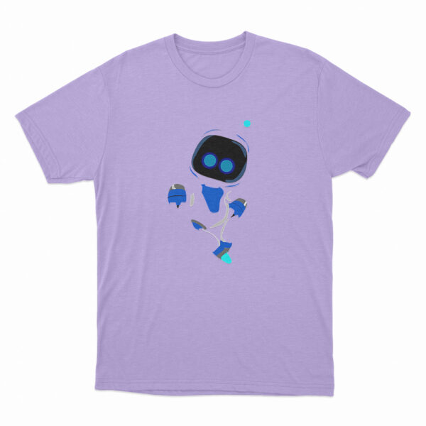 Astro Bot Cute Blue And White Character T Shirt Purple 3xl