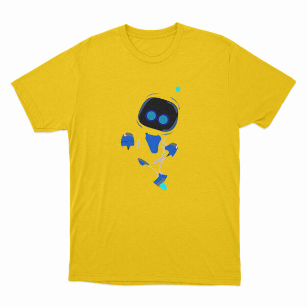 Astro Bot Cute Blue And White Character T Shirt Yellow 3xl