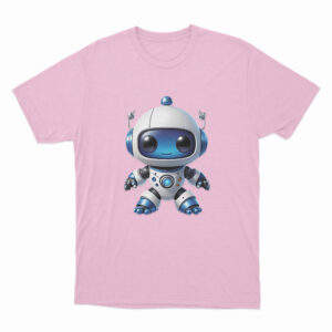 Astro Bot Cute Cartoon Robot Illustration T Shirt Pink 3xl