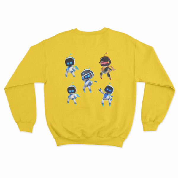 Astro Bot Five Cute Futuristic Robots Sweatshirt 5