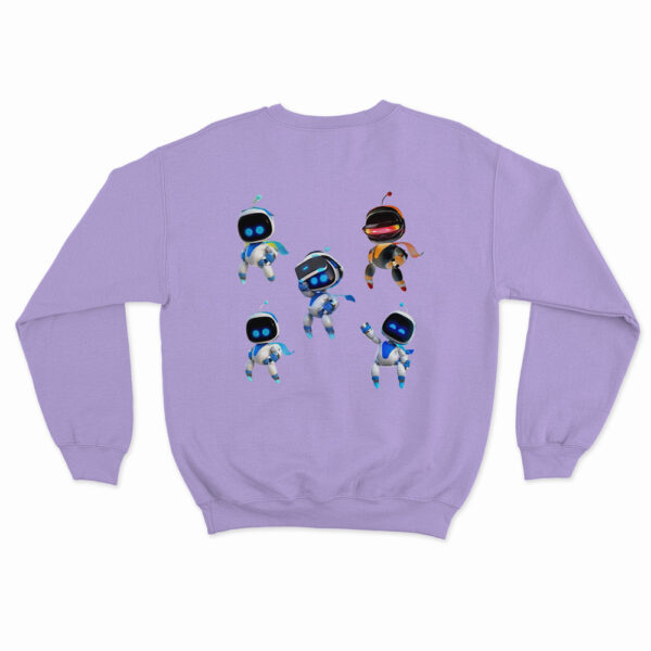 Astro Bot Five Cute Futuristic Robots Sweatshirt