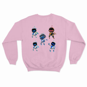 Astro Bot Five Cute Futuristic Robots Sweatshirt 8