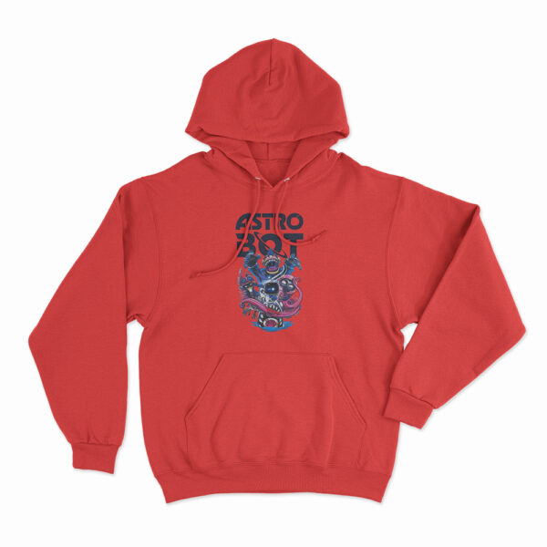 Astro Bot Game Characters Design Hoodie Red 3xl