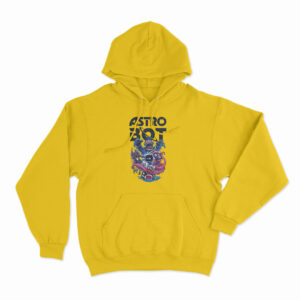 Astro Bot Game Characters Design Hoodie Yellow 3xl