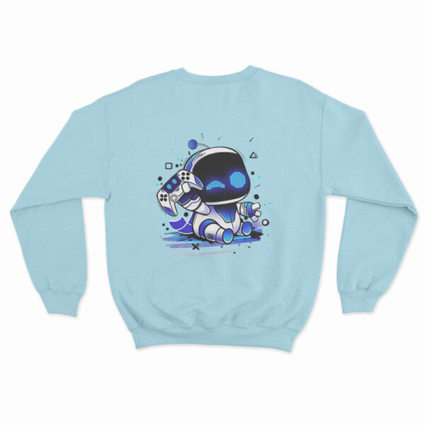 Astro Bot Holding Gaming Controller Sweatshirt 2