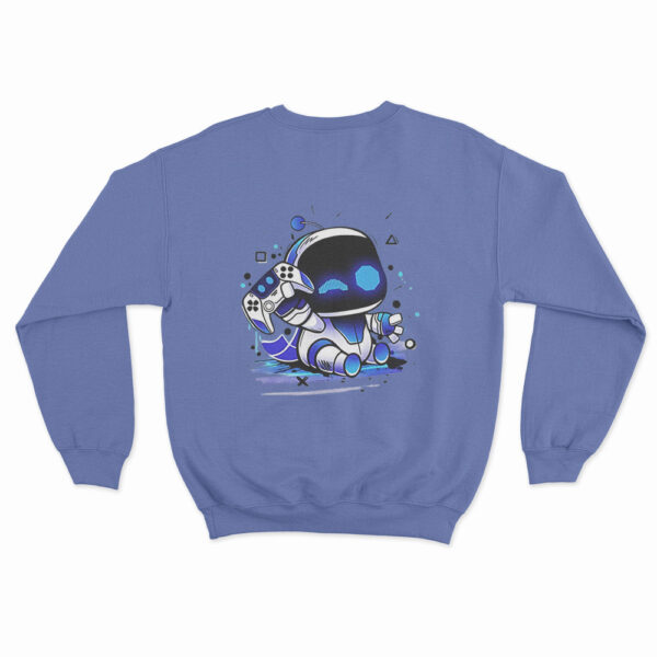 Astro Bot Holding Gaming Controller Sweatshirt 3