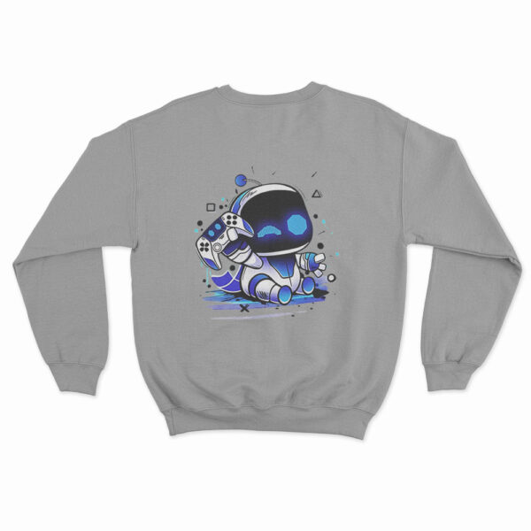 Astro Bot Holding Gaming Controller Sweatshirt 4