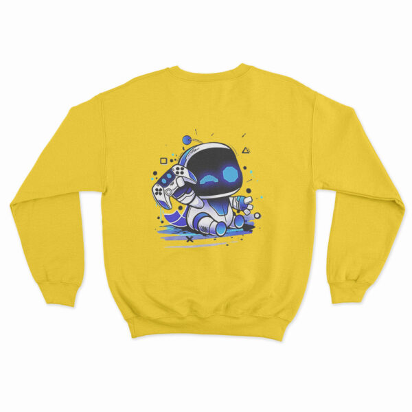 Astro Bot Holding Gaming Controller Sweatshirt 5