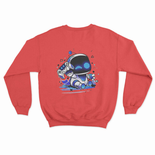 Astro Bot Holding Gaming Controller Sweatshirt 6