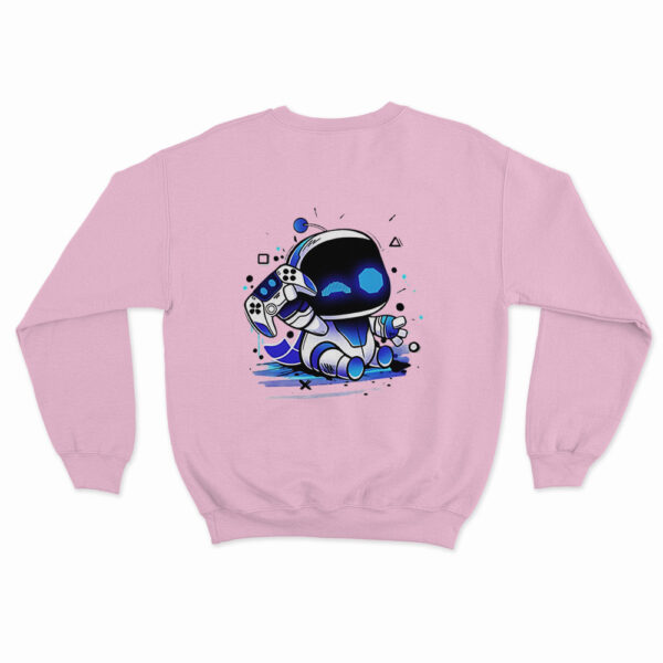 Astro Bot Holding Gaming Controller Sweatshirt 8