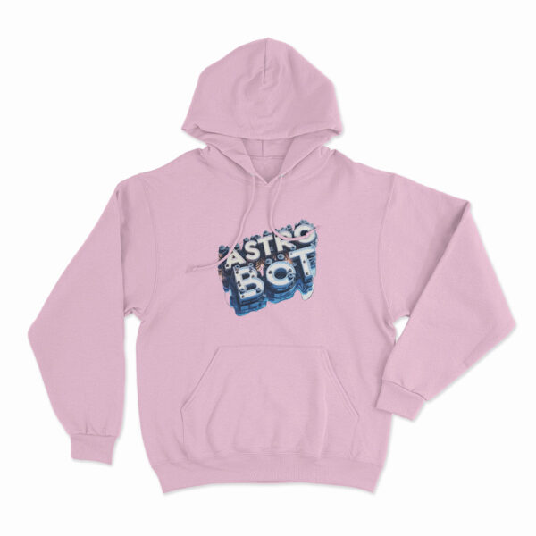 Astro Bot Logo Design Hoodie Pink 3xl