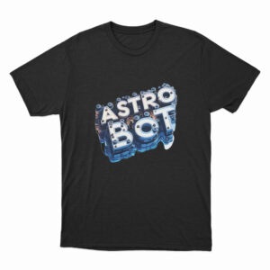 Astro Bot Logo Design T Shirt Black 3xl