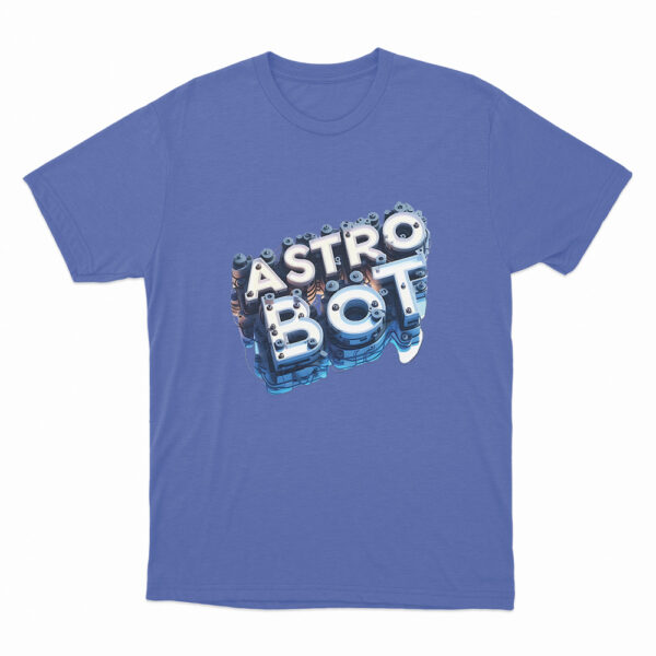 Astro Bot Logo Design T Shirt Blue 3xl