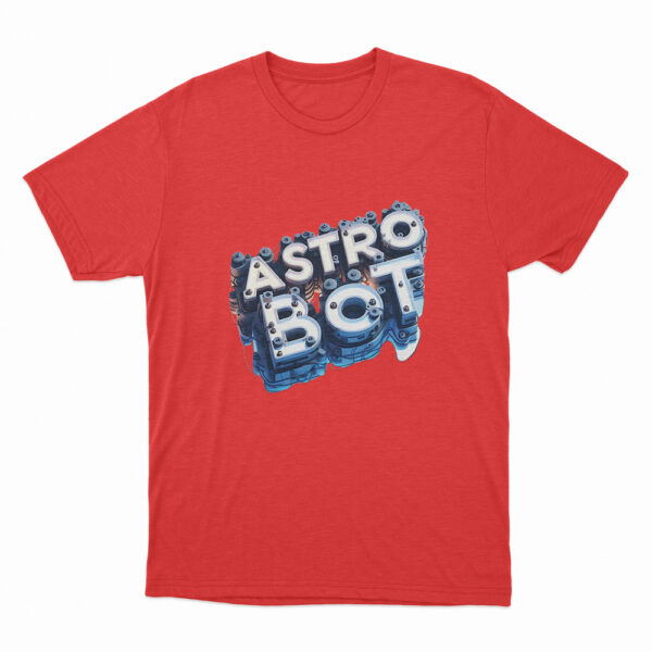 Astro Bot Logo Design T Shirt Red 3xl