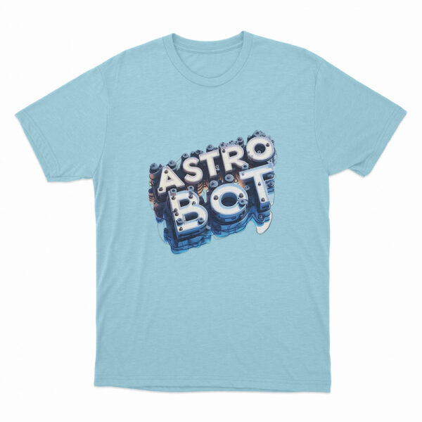 Astro Bot Logo Design T Shirt Sky Blue 3xl